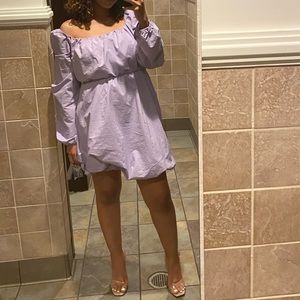 Missguided Puff Dress with Scrunch